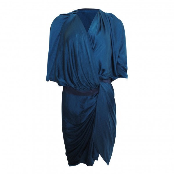 Lanvin Satin Wrap Dress