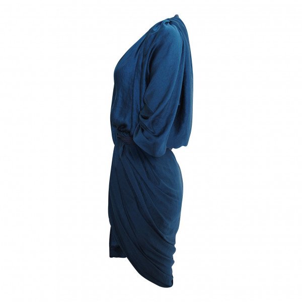 Lanvin Satin Wrap Dress