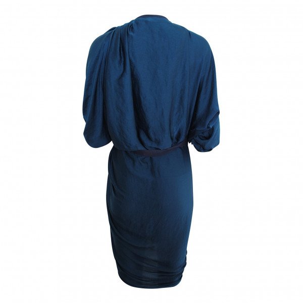 Lanvin Satin Wrap Dress