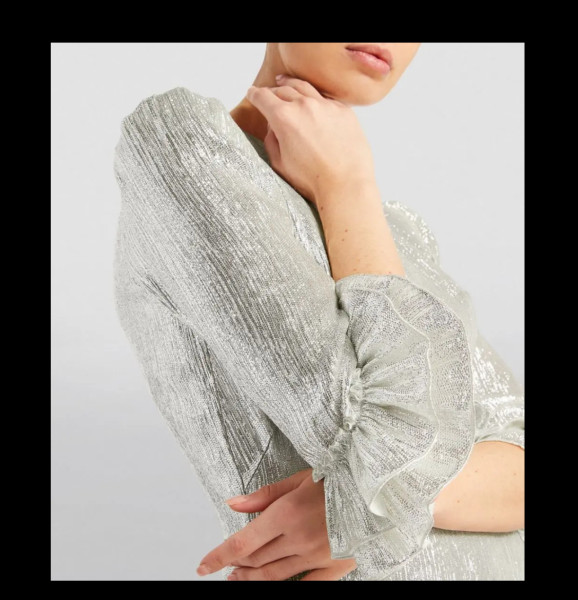 The Vampire's Wife Cinderella Wool Lame Dress