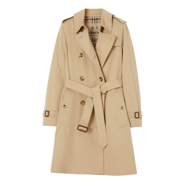 Rent Buy Burberry Mid Length Kensington Heritage Trench Coat MY