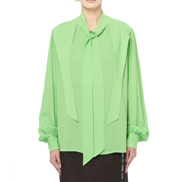 Balenciaga Bow Tie Blouse