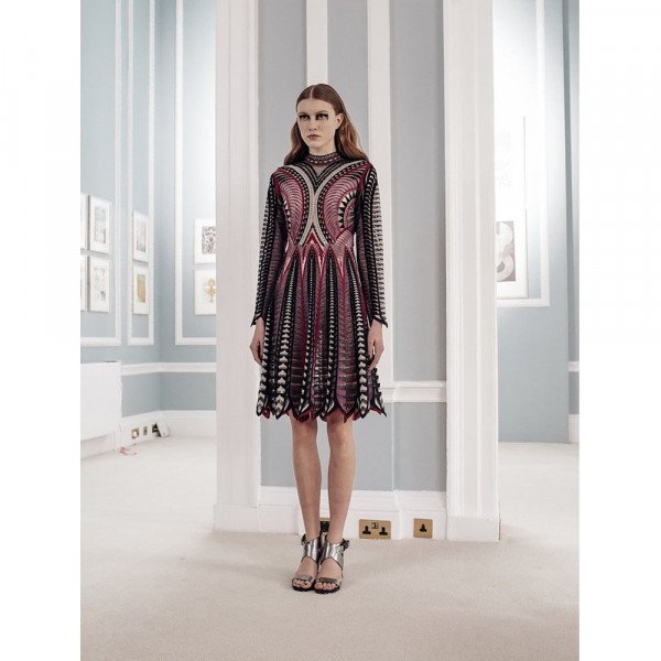 Manuel Facchini Embroidered Fit And Flare Dress