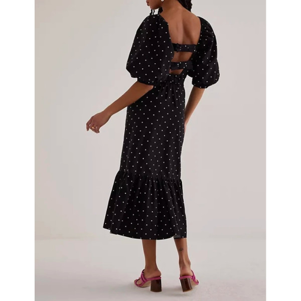 QUEENS OF ARCHIVE Polka Dot Dice Dress