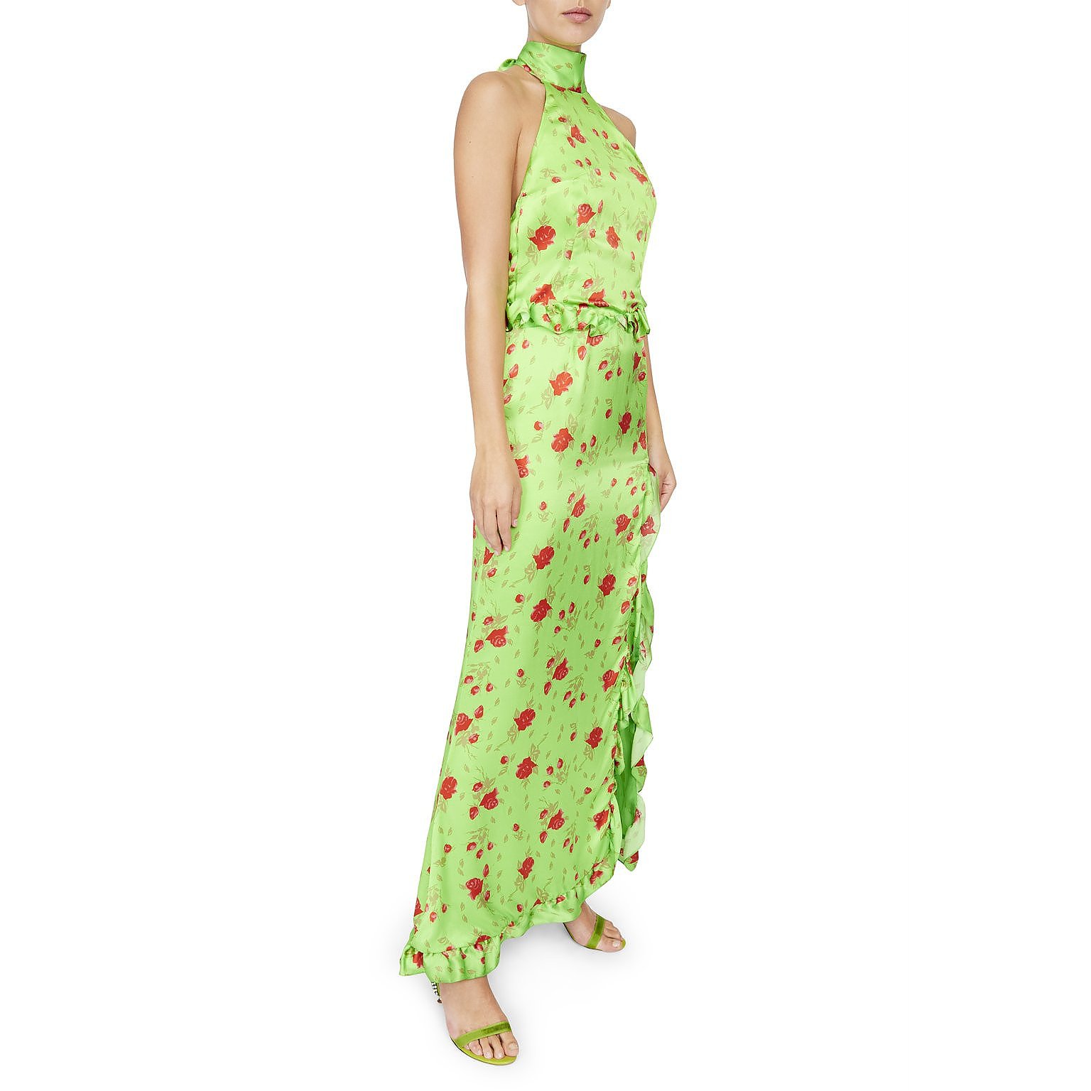 Rent or Buy De La Vali Mississippi Rose Satin Maxi Dress from ...