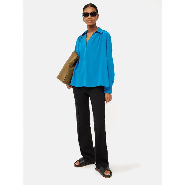 Jigsaw Silk Long Sleeve Blouse