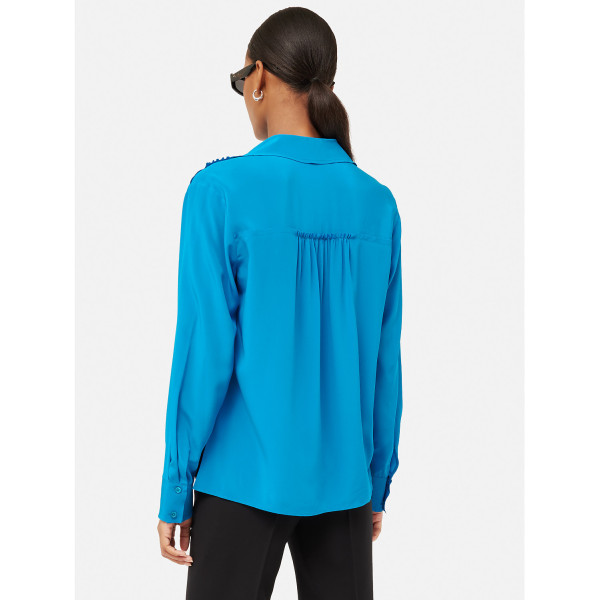 Jigsaw Silk Long Sleeve Blouse