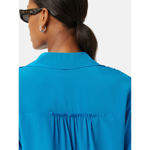 Jigsaw Silk Long Sleeve Blouse