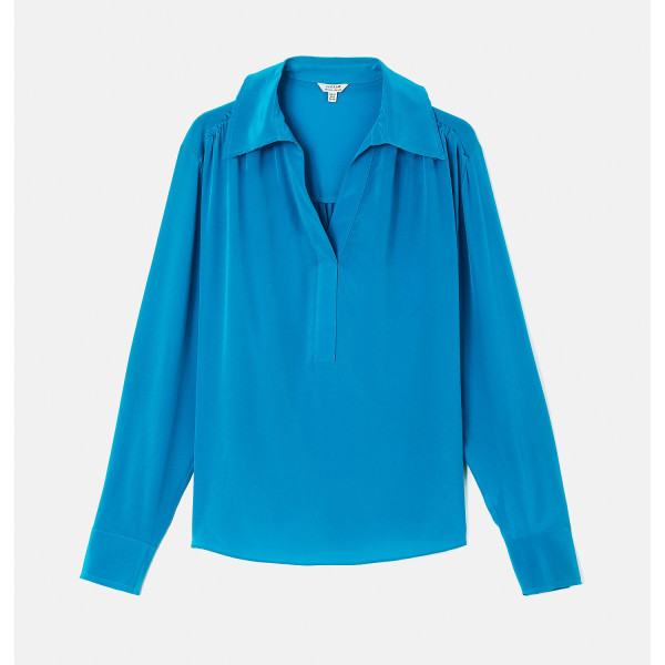 Jigsaw Silk Long Sleeve Blouse
