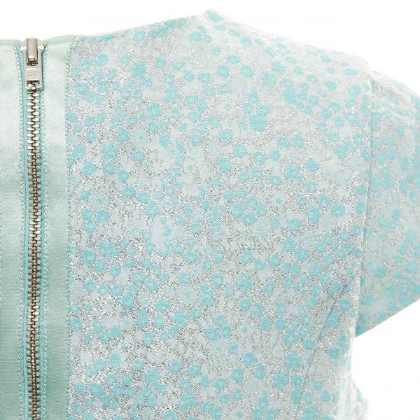Marie-Chantal Effie Mint Jacquard Dress