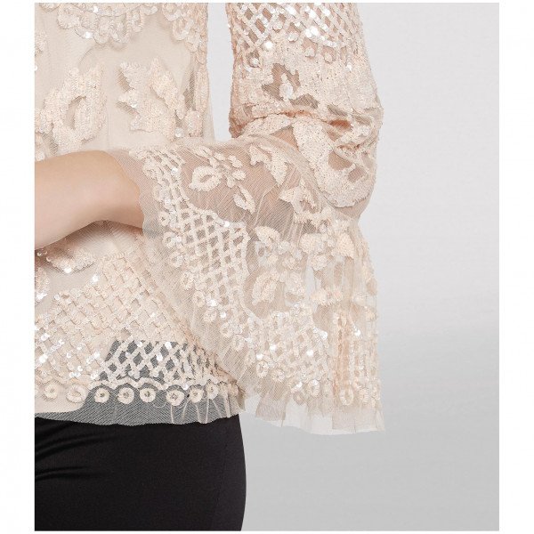 Needle & Thread Snowdrop Sequin Top