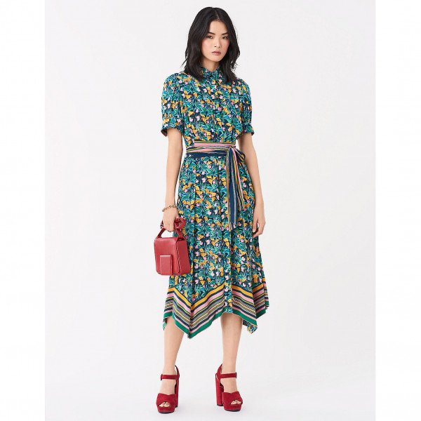 Diane von Furstenberg Kendyl Belted Midi Dress