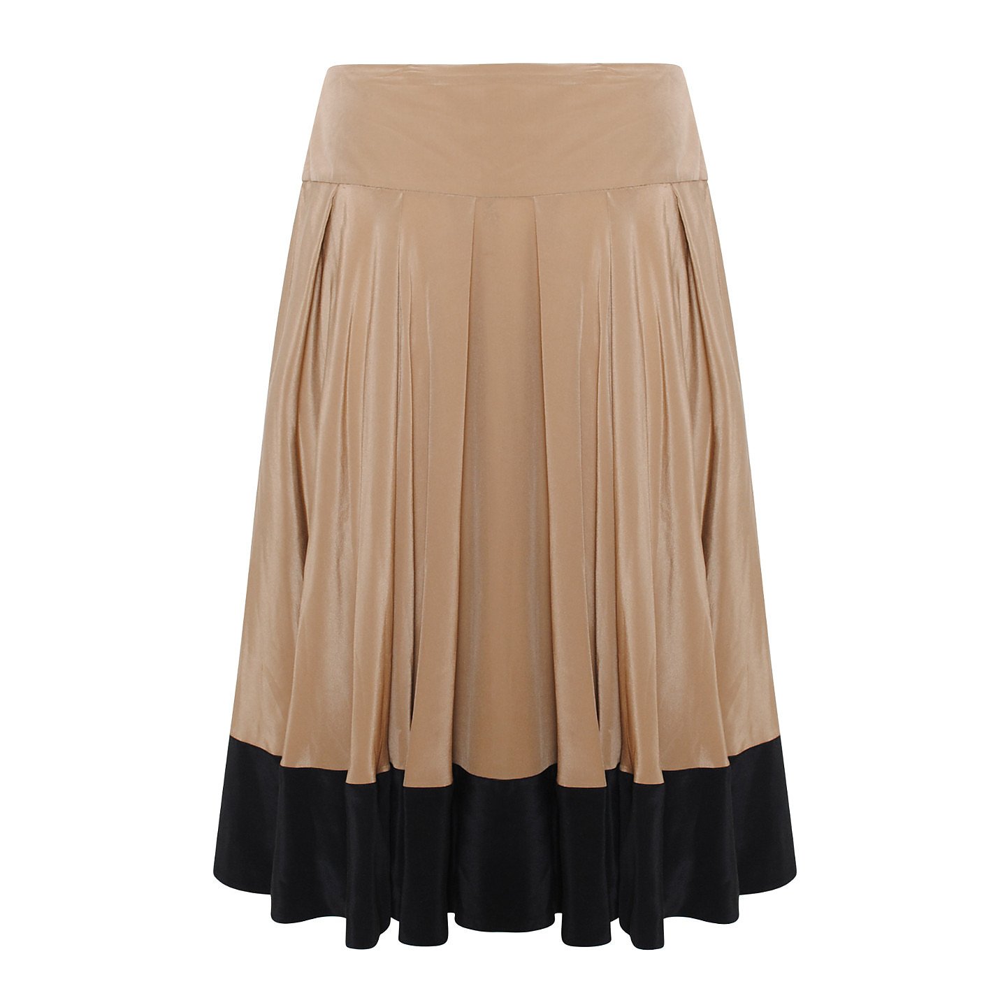 DKNY Colour-Block Silk Skirt