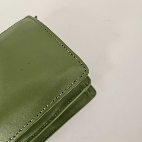 Marni Mini Raffia Trunk Crossbody Bag in Green