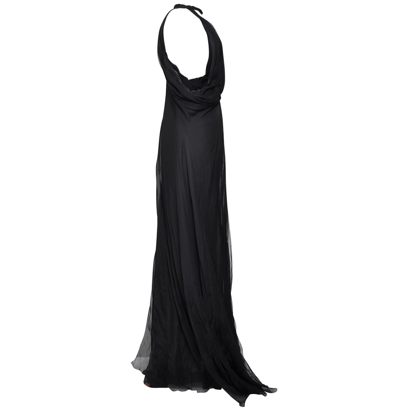 Versace Halterneck Chiffon Dress