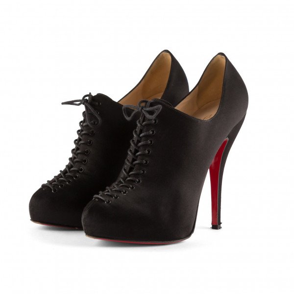 Christian Louboutin Swiftinetta 120 Satin Ankle Boots