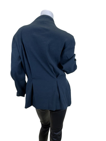 Lanvin Green Ruched Neck Jacket