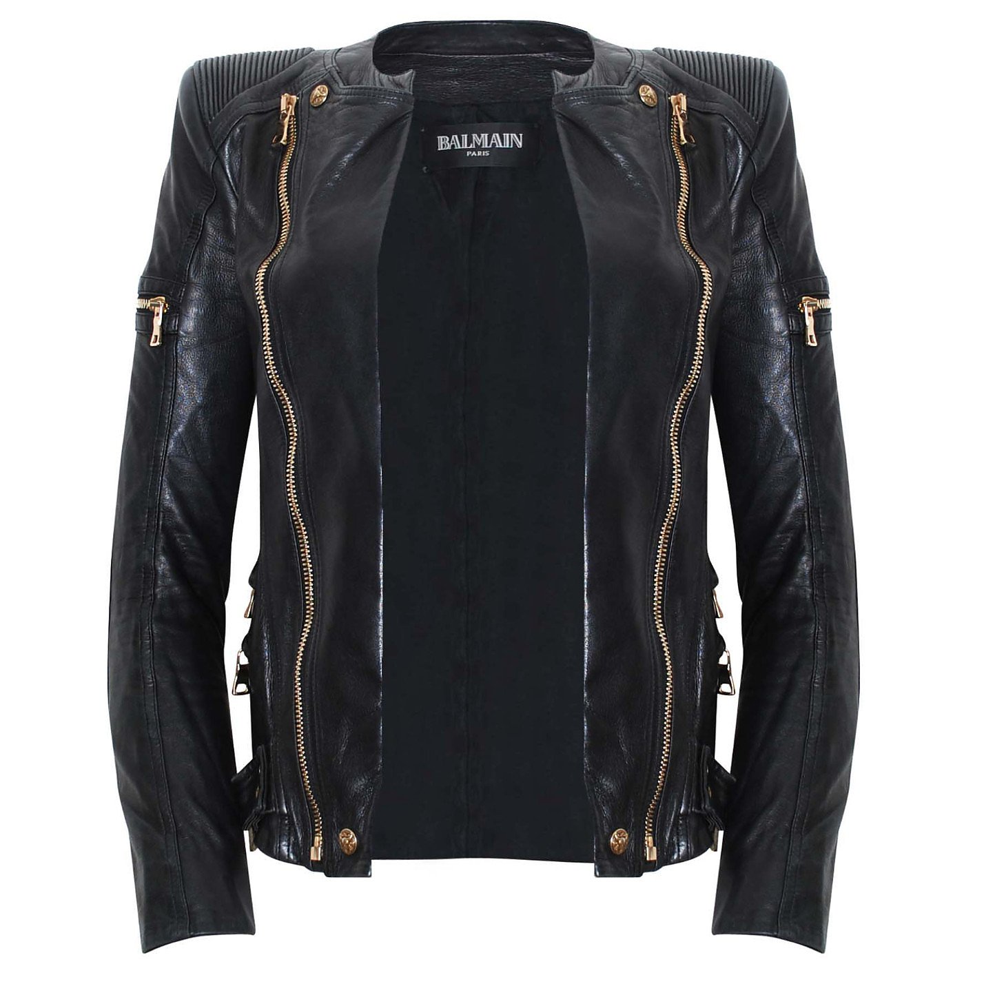 Rent Buy Balmain Leather Jacket | MY WARDROBE