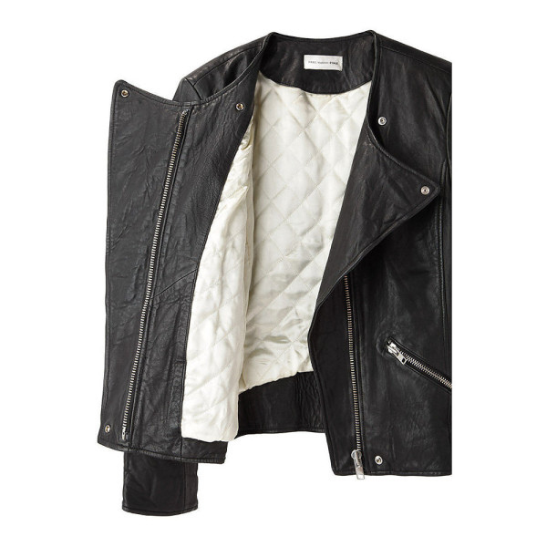 Isabel Marant Étoile Collarless Leather Biker Jacket