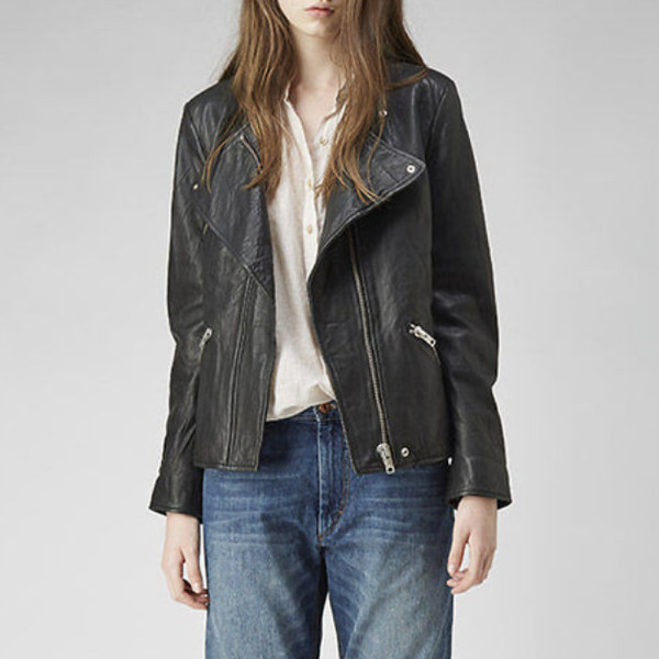 Isabel Marant Étoile Collarless Leather Biker Jacket