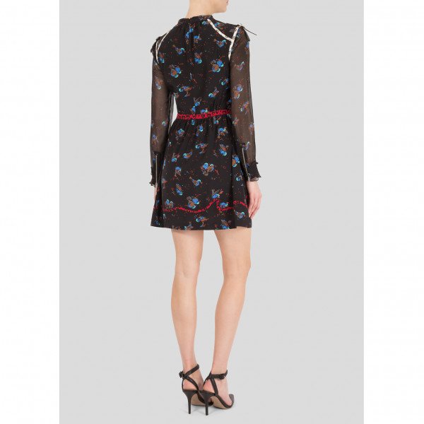 Coach Car Print Layered Dress