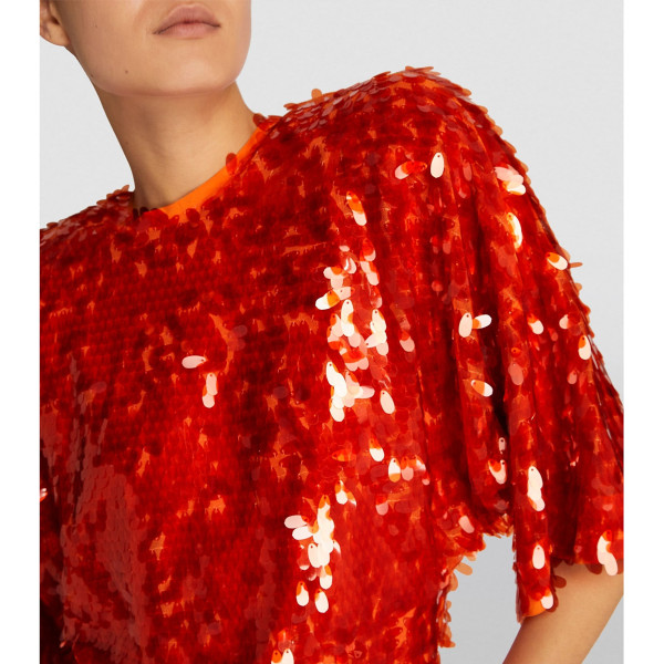ROTATE Birger Christensen Jasy Sequinned Mini Dress