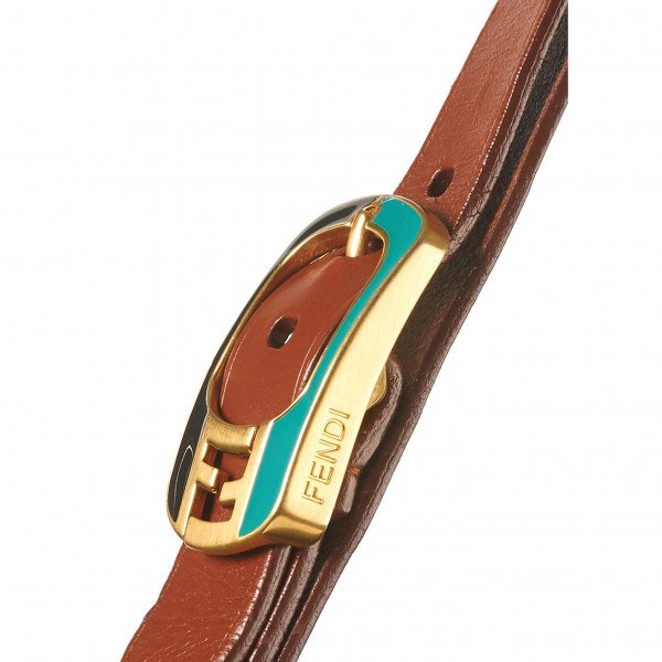 Fendi Silvana Top Handle Leather Shoulder Bag