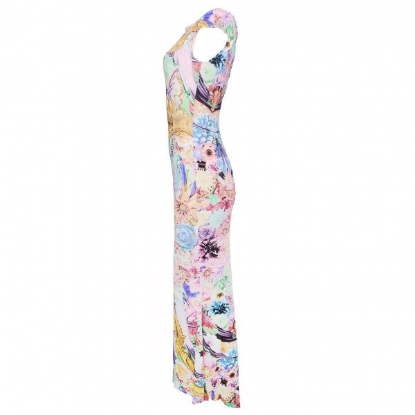 Roberto Cavalli Multicolour Printed Maxi Dress