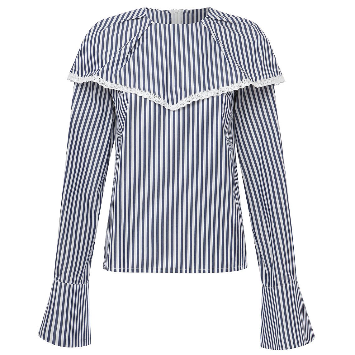 Mother of Pearl Ollie Striped Poplin Blouse
