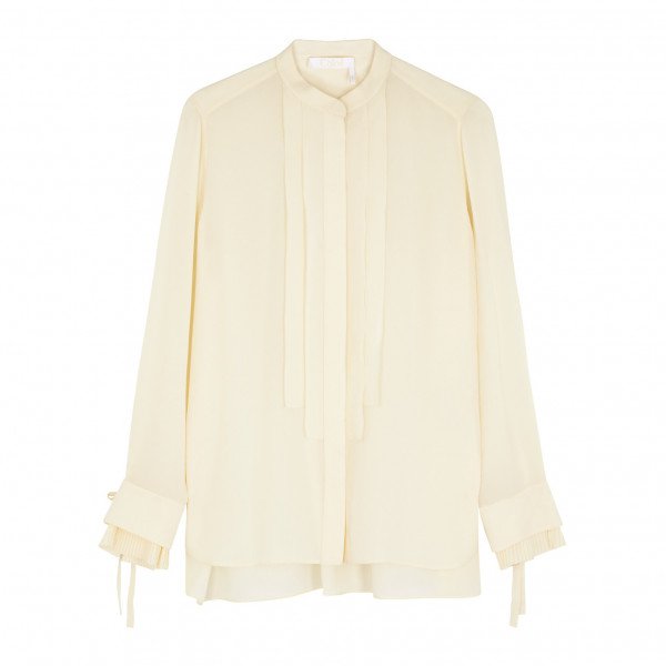 Chloé Pleat-Detail Blouse