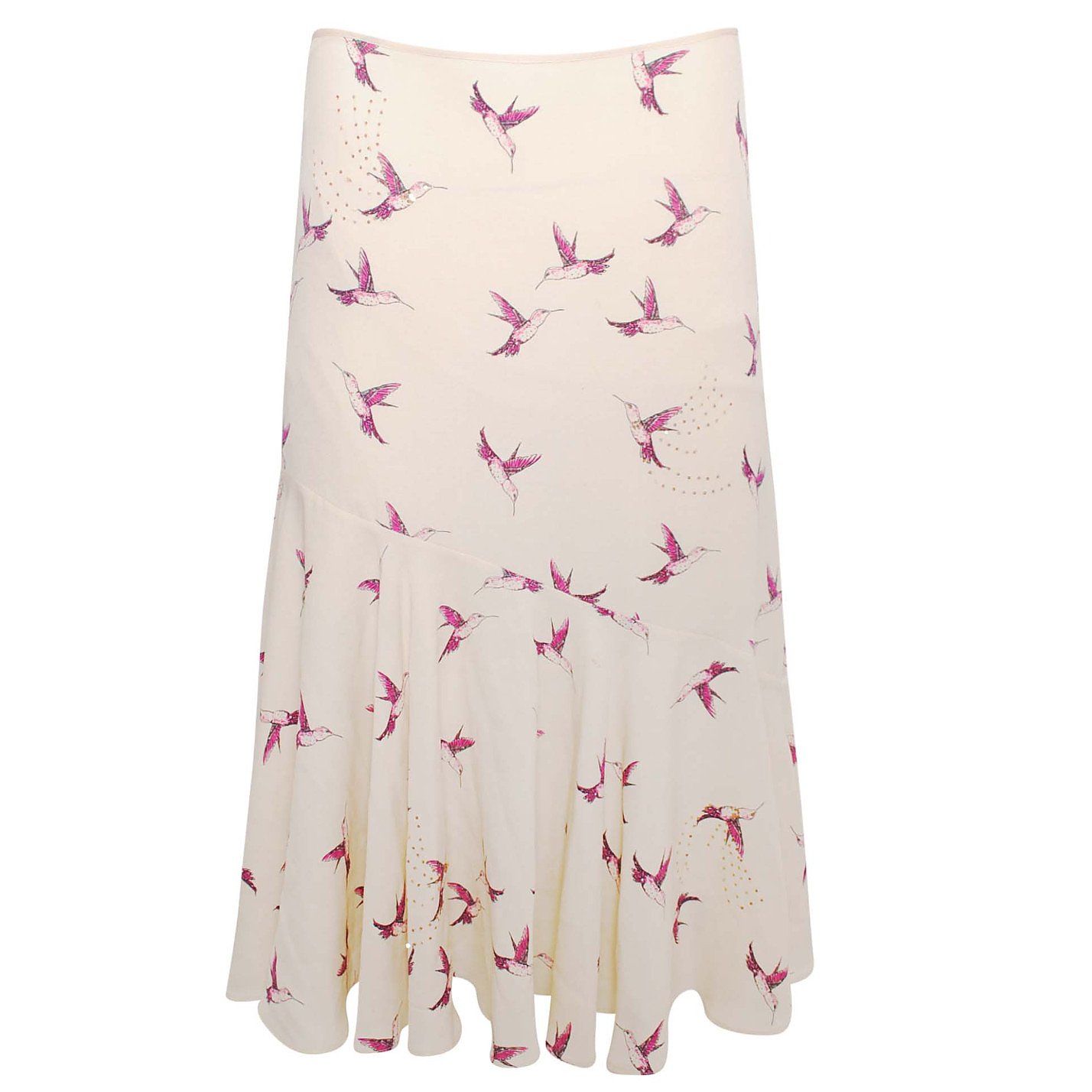Temperley London Bird Print Midi Skirt