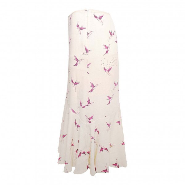 Temperley London Bird Print Midi Skirt