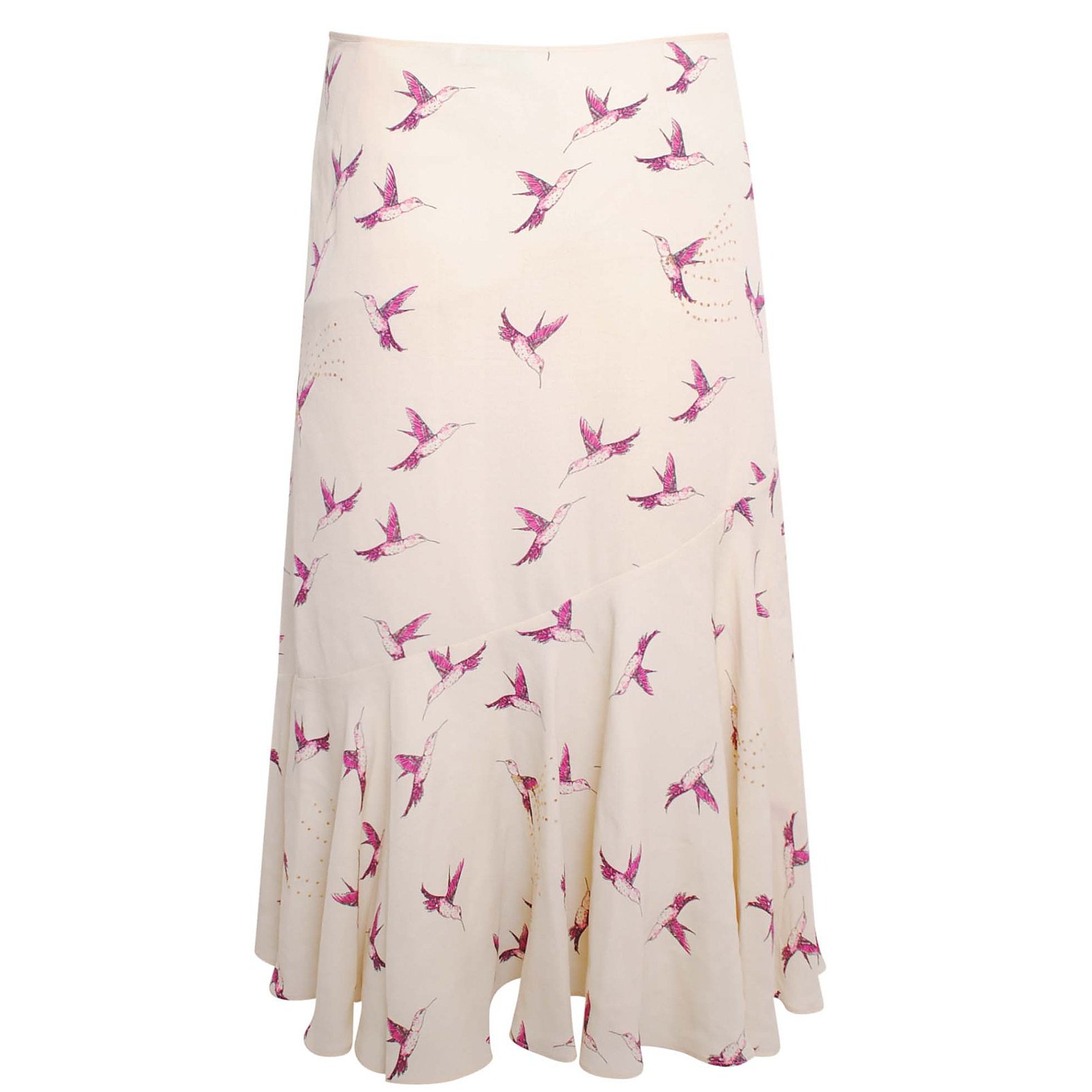 Temperley London Bird Print Midi Skirt