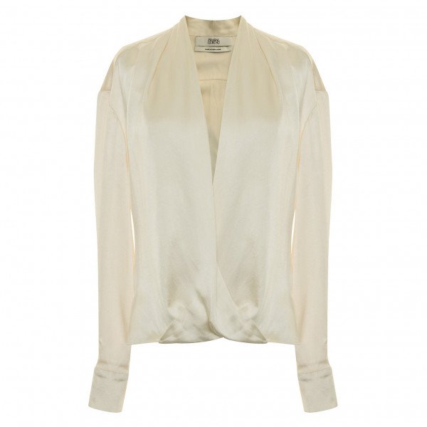 Rent Buy Prabal Gurung Silk Satin Wrap Top MY WARDROBE HQ