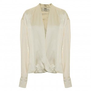 Rent Buy Prabal Gurung Silk Satin Wrap Top MY WARDROBE HQ