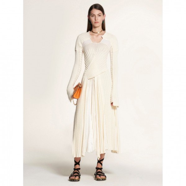 PORTS 1961 Knitted Crossover Dress