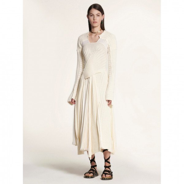 PORTS 1961 Knitted Crossover Dress