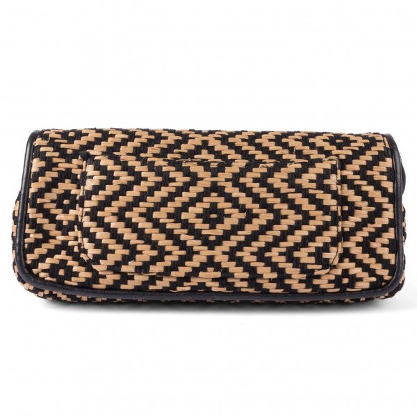 Oscar De La Renta Rattan Clutch Bag