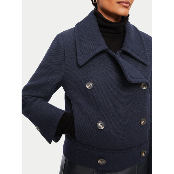 Jigsaw navy outlet coat