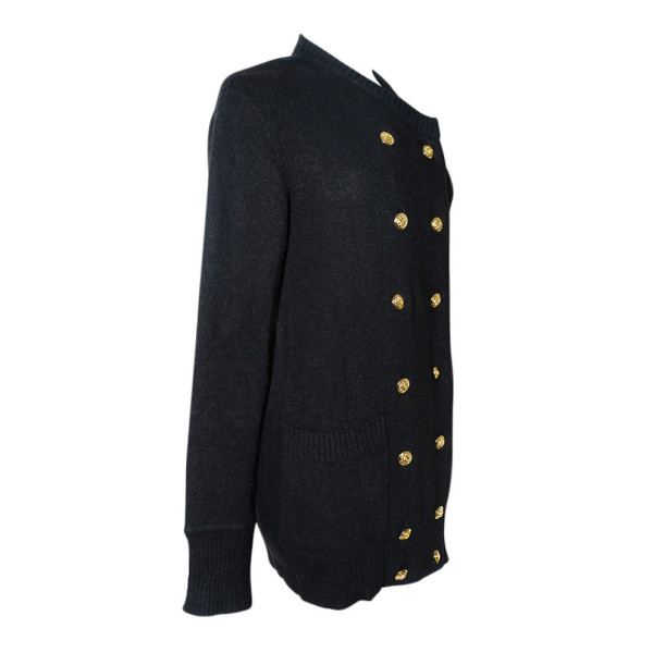 CHANEL Sweater Dress With Embossed Buttons