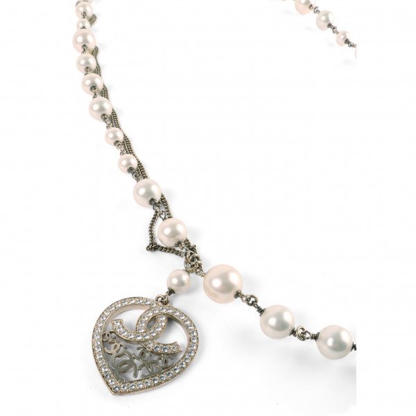 Chanel CC Heart Necklace 1993