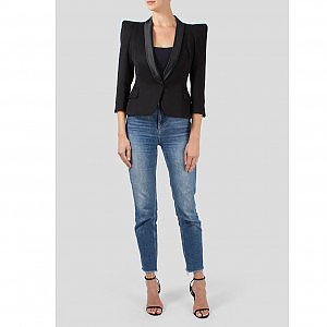 Rent Buy J.Crew Regent Houndstooth Blazer With Crystal