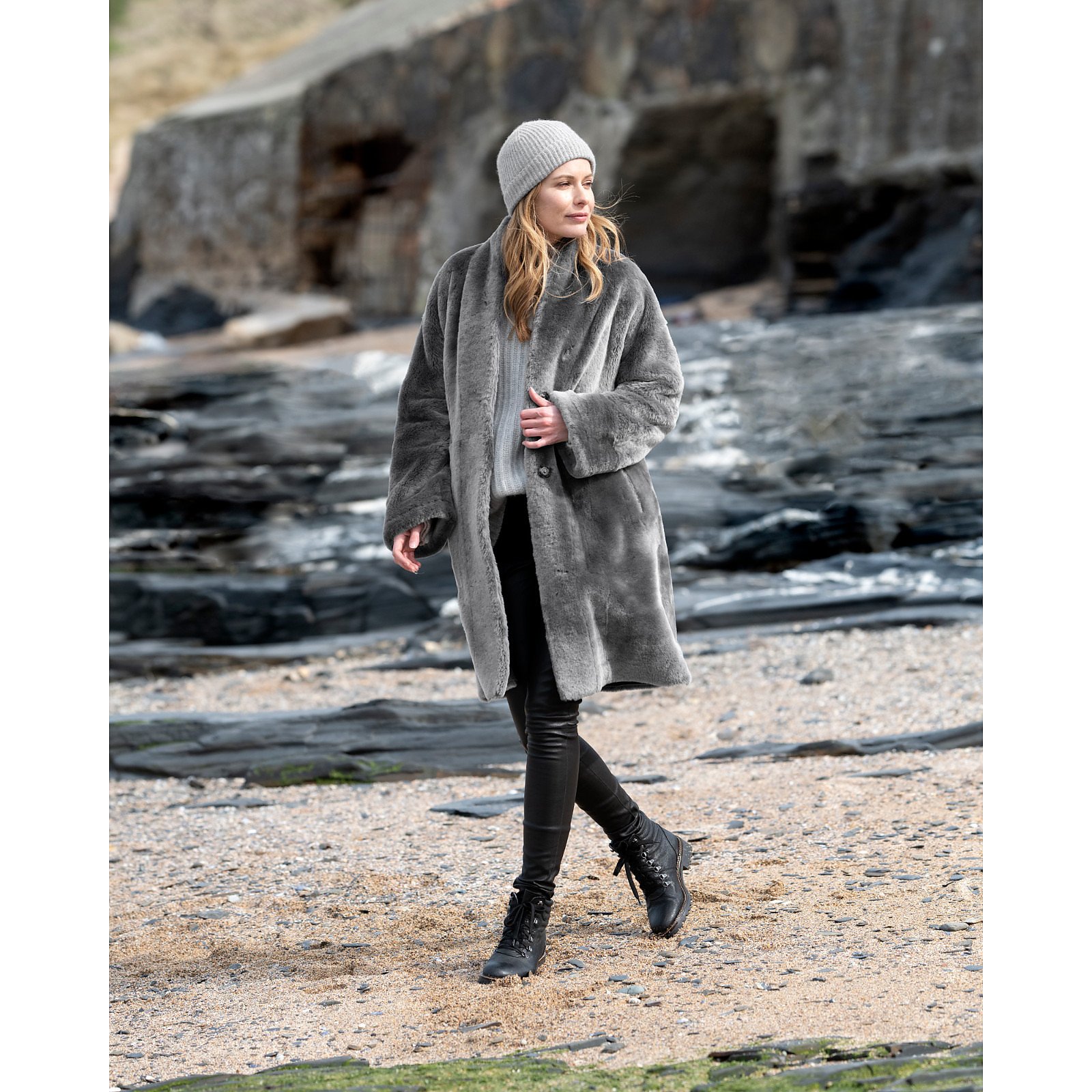 Rent Buy Celtic and Co Reversible Stand Collar Coat | MY WARDROBE HQ