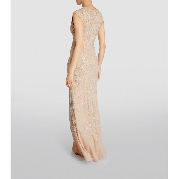 Jovani Sleeveless Plunge-Neck Gown