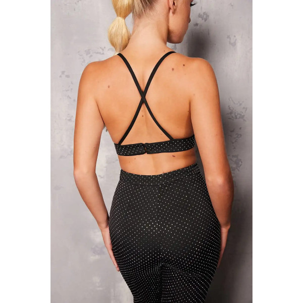 Nadine Merabi Crystal-Embellished Bralette