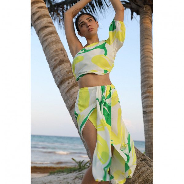 Paper London Siren Skirt In Paradise