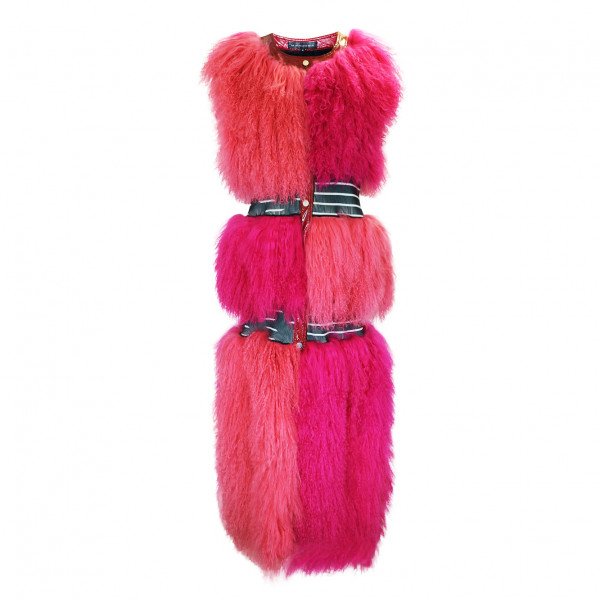 Minnanhui Long Faux Fur Gilet