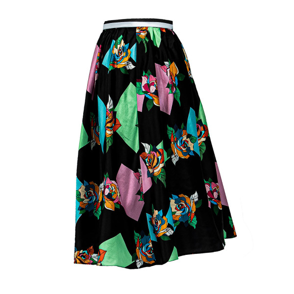 JU-NNA Rhiannon - Gathered Floral Print Skirt