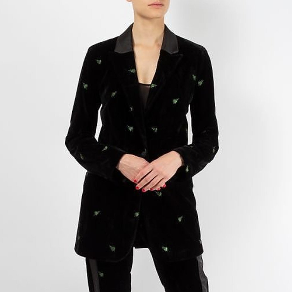 Zoe Karssen Heart & Dagger Tuxedo Style Blazer