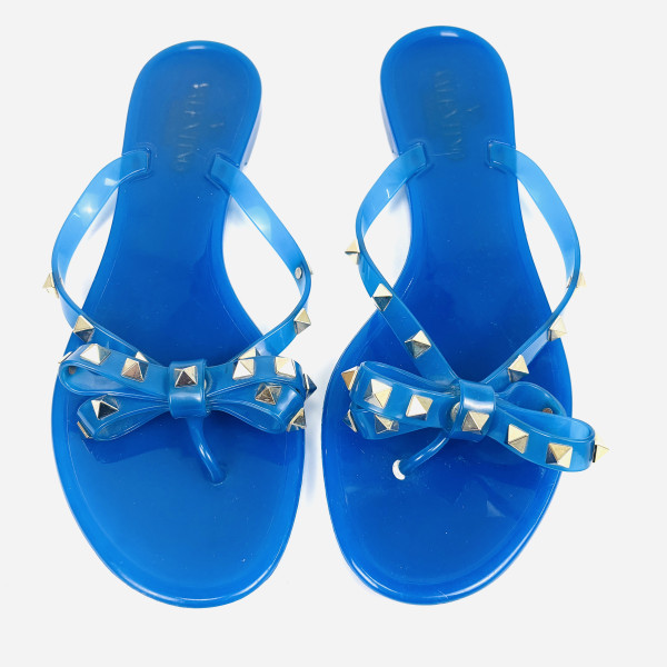 Valentino Rockstud Jelly Sandals
